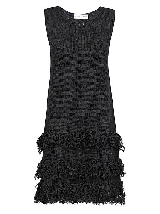 Fringed short dress