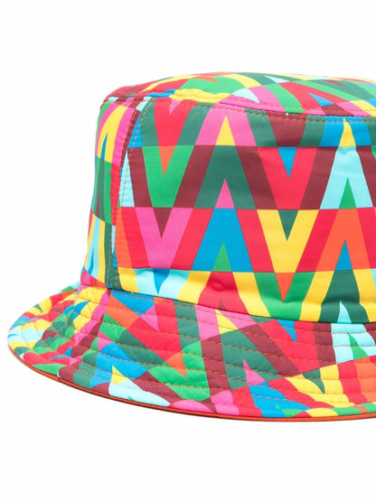 Optical v bucket hat