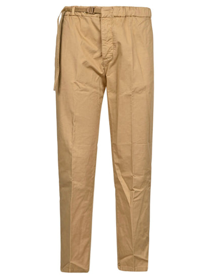 Cropped cotton trousers