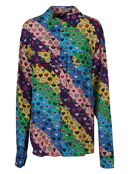 Printed viscose shirt