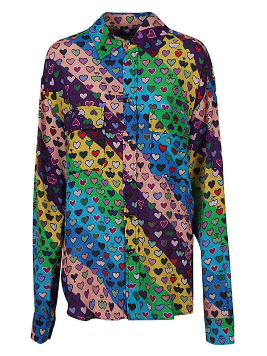 Printed viscose shirt