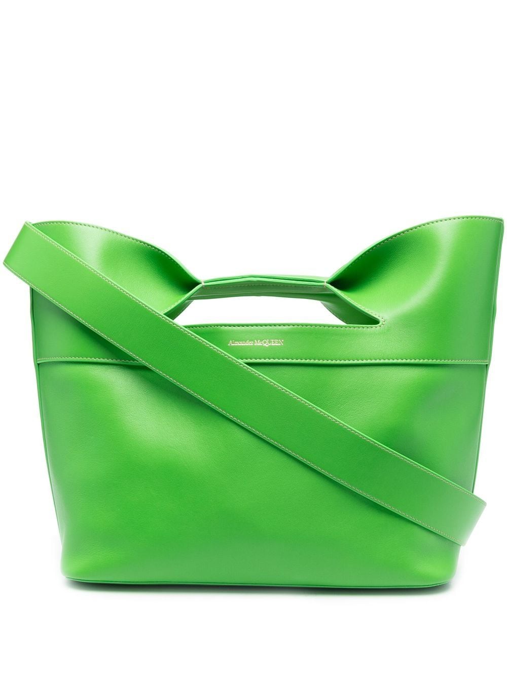 The bow small leather handbag