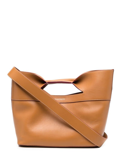 The bow small leather tote bag