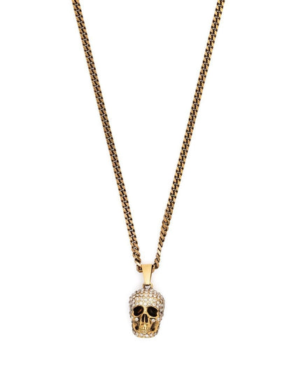 Skull long necklace