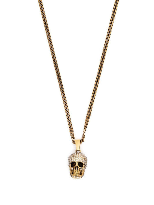 Skull long necklace