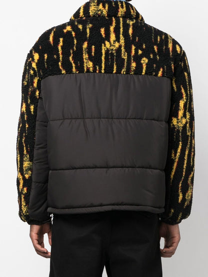 Teddy-effect padded jacket