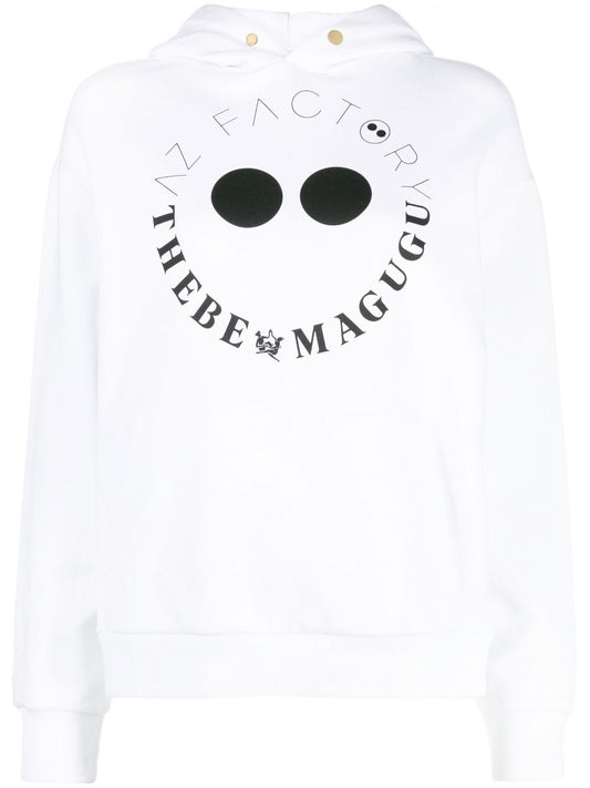 Logo cotton hoodie