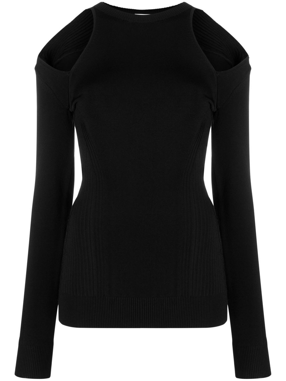 Cut-out long sleeve top