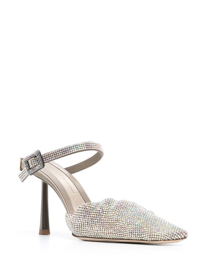 Elena rhinestones slingback pumps