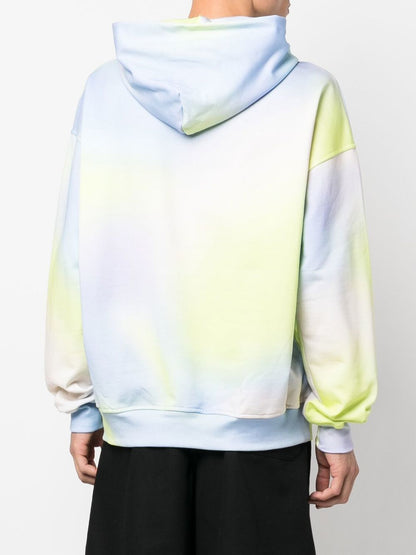 Tie-dye cotton hoodie