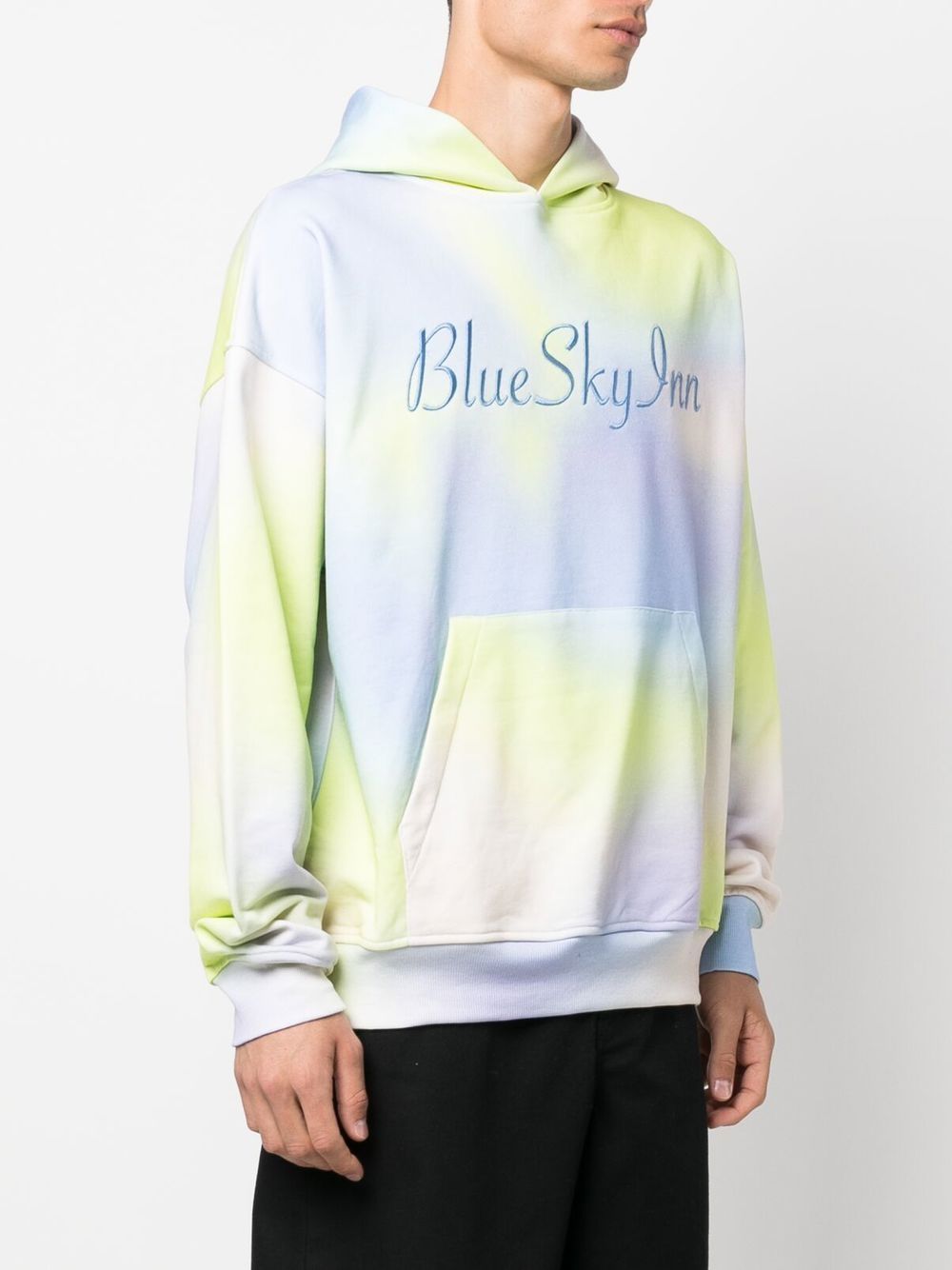 Tie-dye cotton hoodie