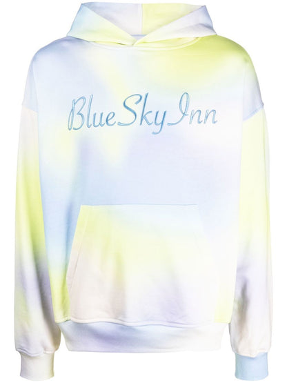 Tie-dye cotton hoodie