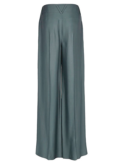 Wool blend trousers