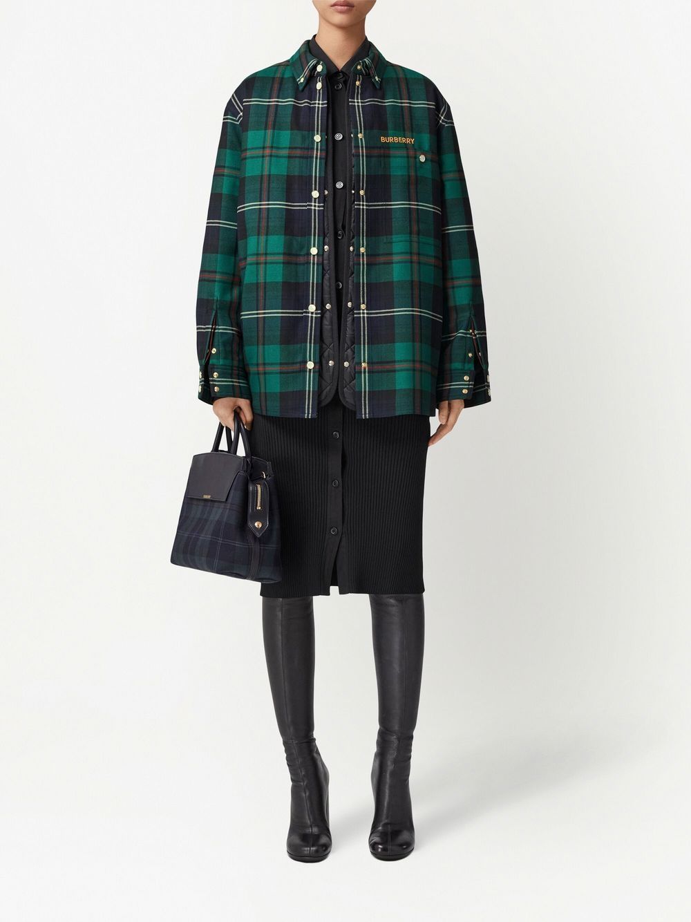 Wool tartan shirt