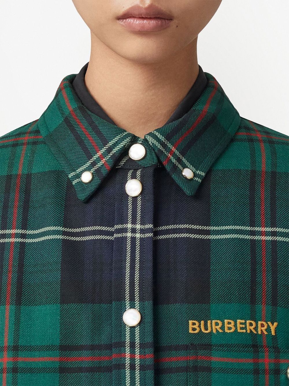 Wool tartan shirt