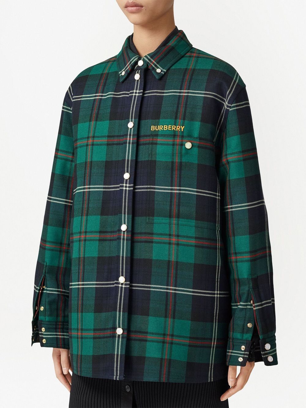 Wool tartan shirt