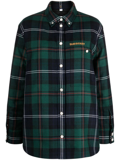 Wool tartan shirt