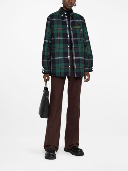 Wool tartan shirt