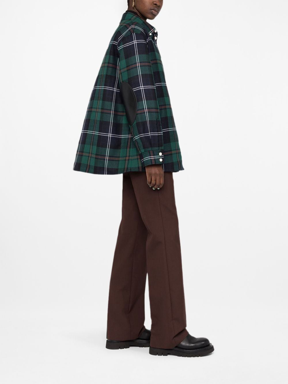 Wool tartan shirt