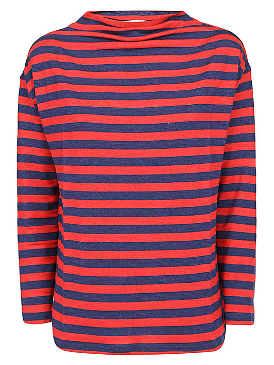 Wool blend striped sweater