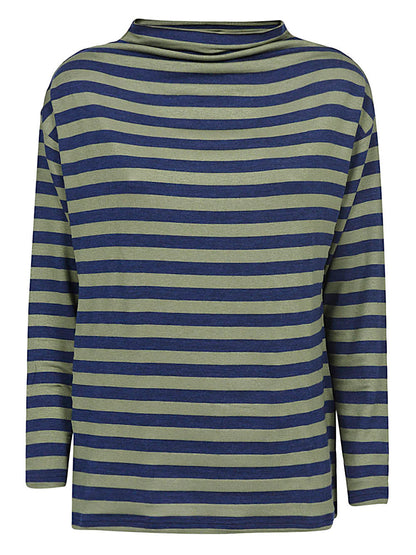 Wool blend striped sweater