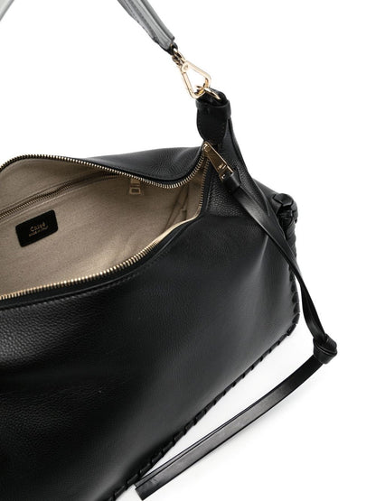 Nahir leather shoulder bag