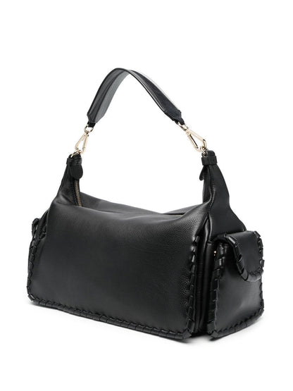 Nahir leather shoulder bag