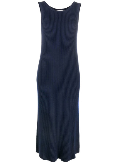 Long sleeveless knit dress