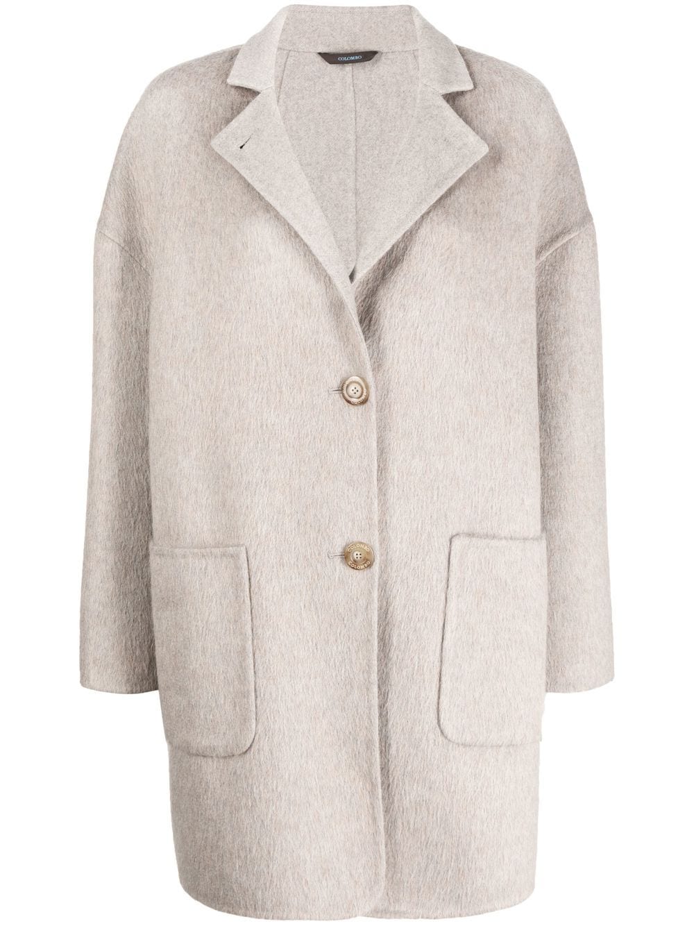 Single-breasted cashmere coat