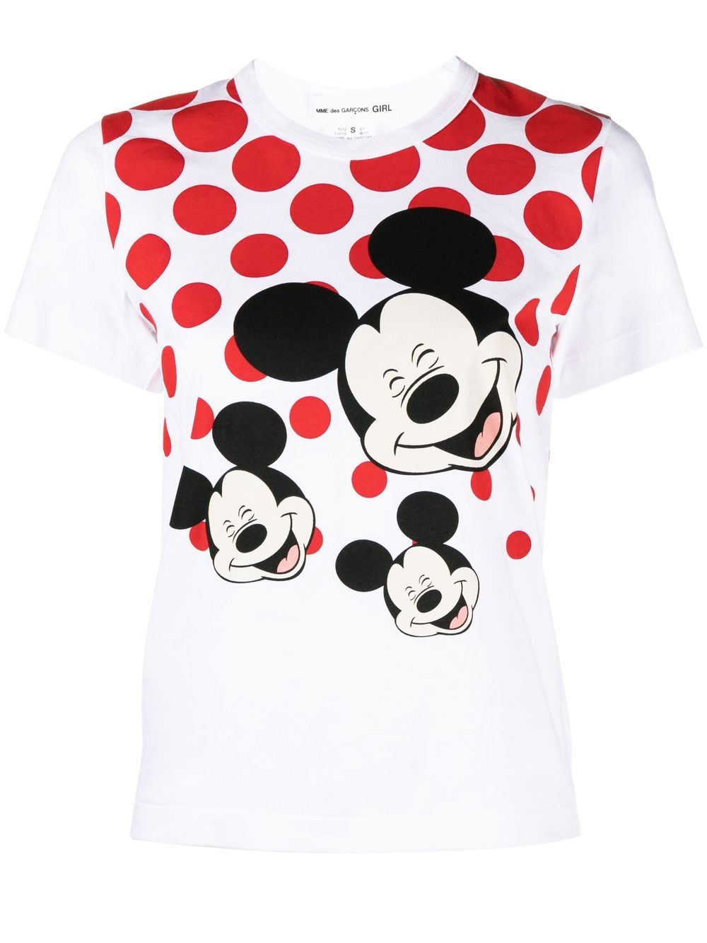 Mickie mouse print cotton t-shirt