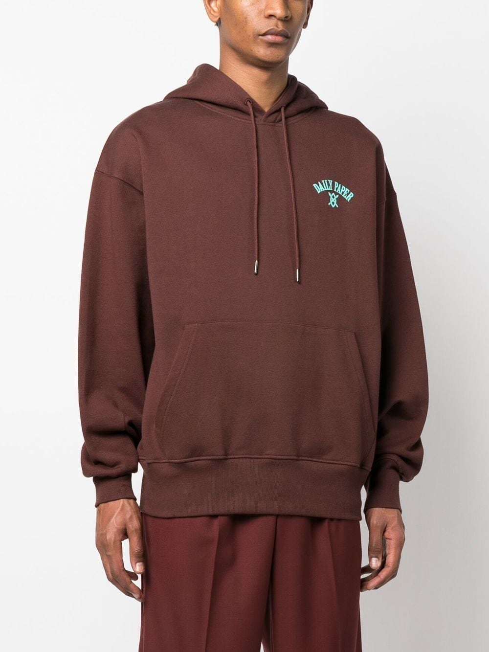 Logo cotton hoodie