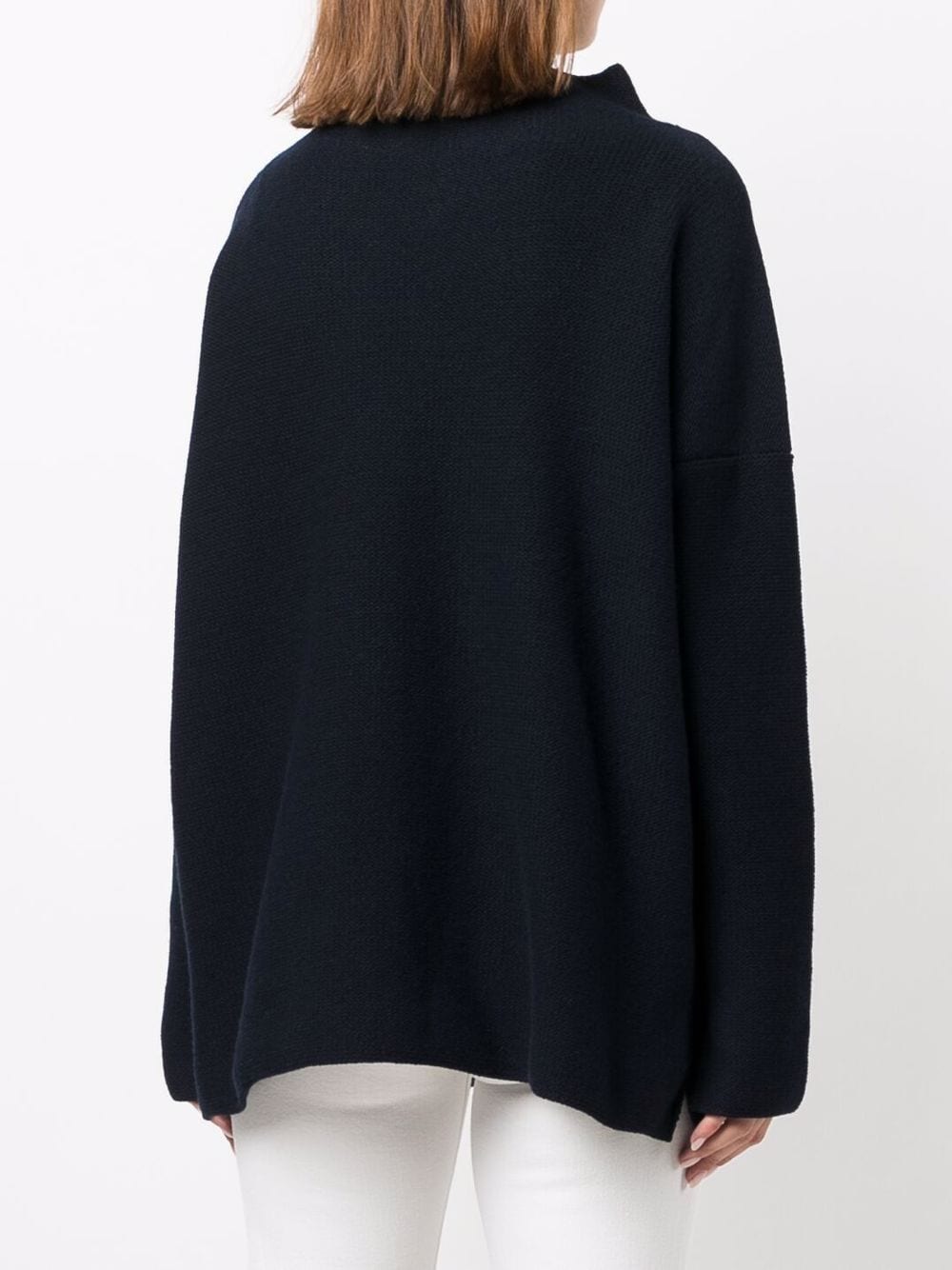 High neck wool sweater