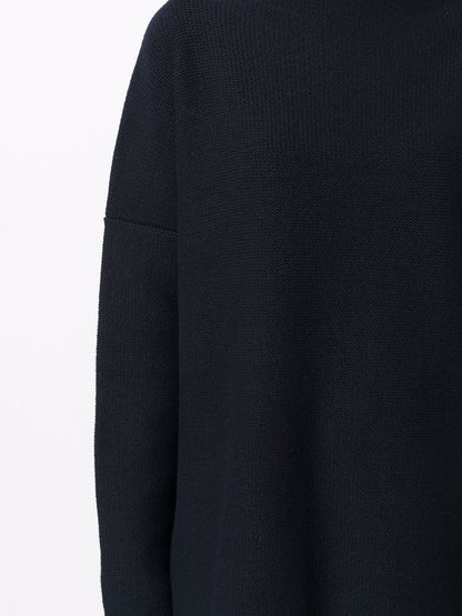 High neck wool sweater