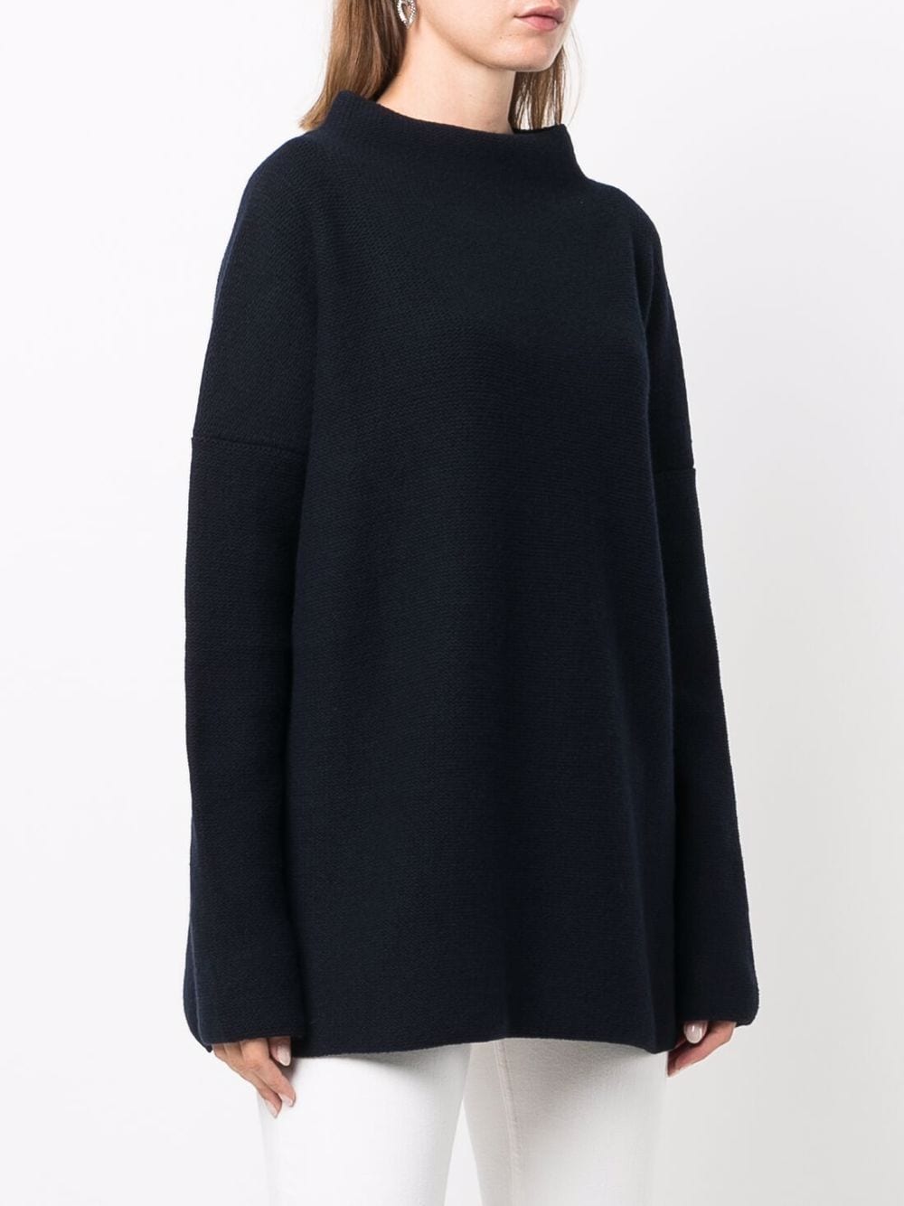 High neck wool sweater