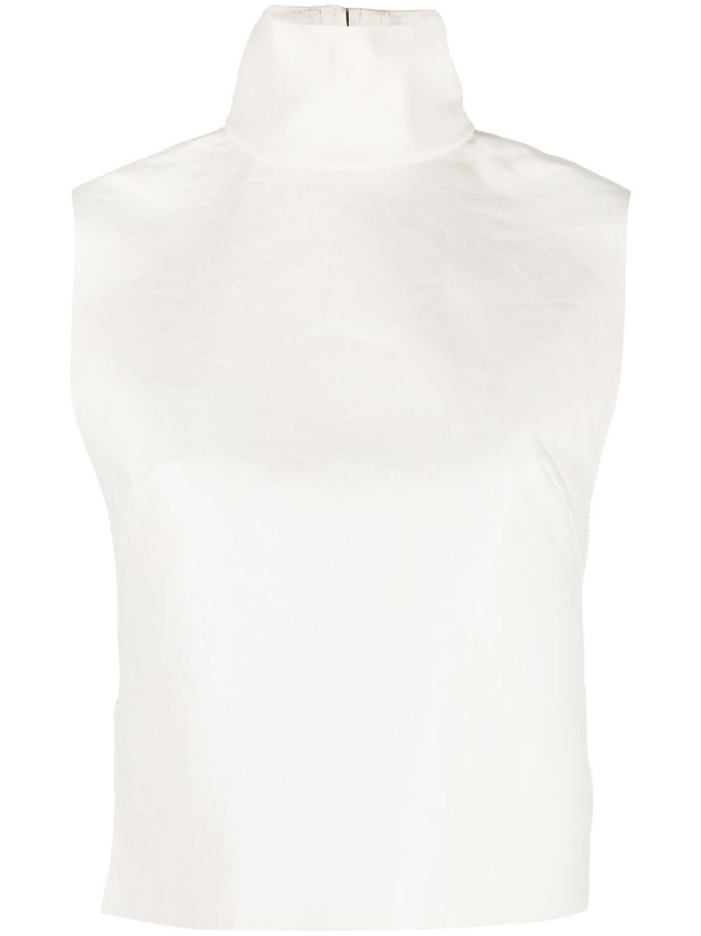 Sleeveless turtleneck top