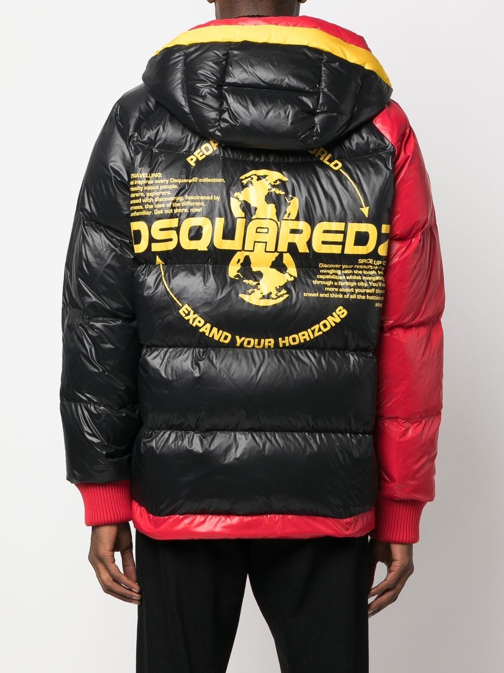 Hooded puffer down jacket