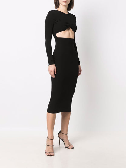 Cut-out midi dress