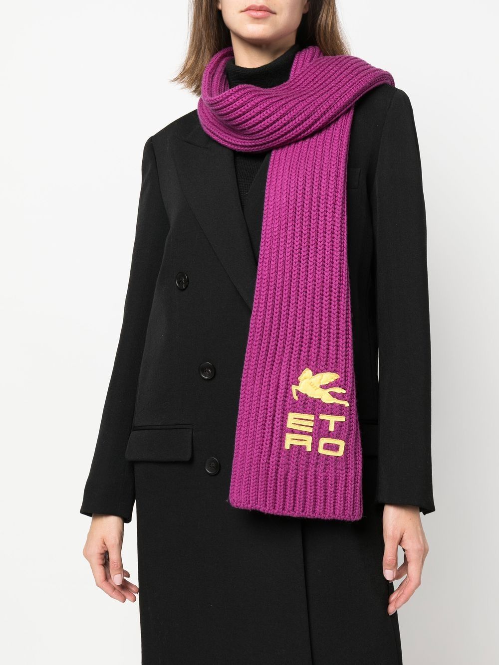 Logo tricot scarf