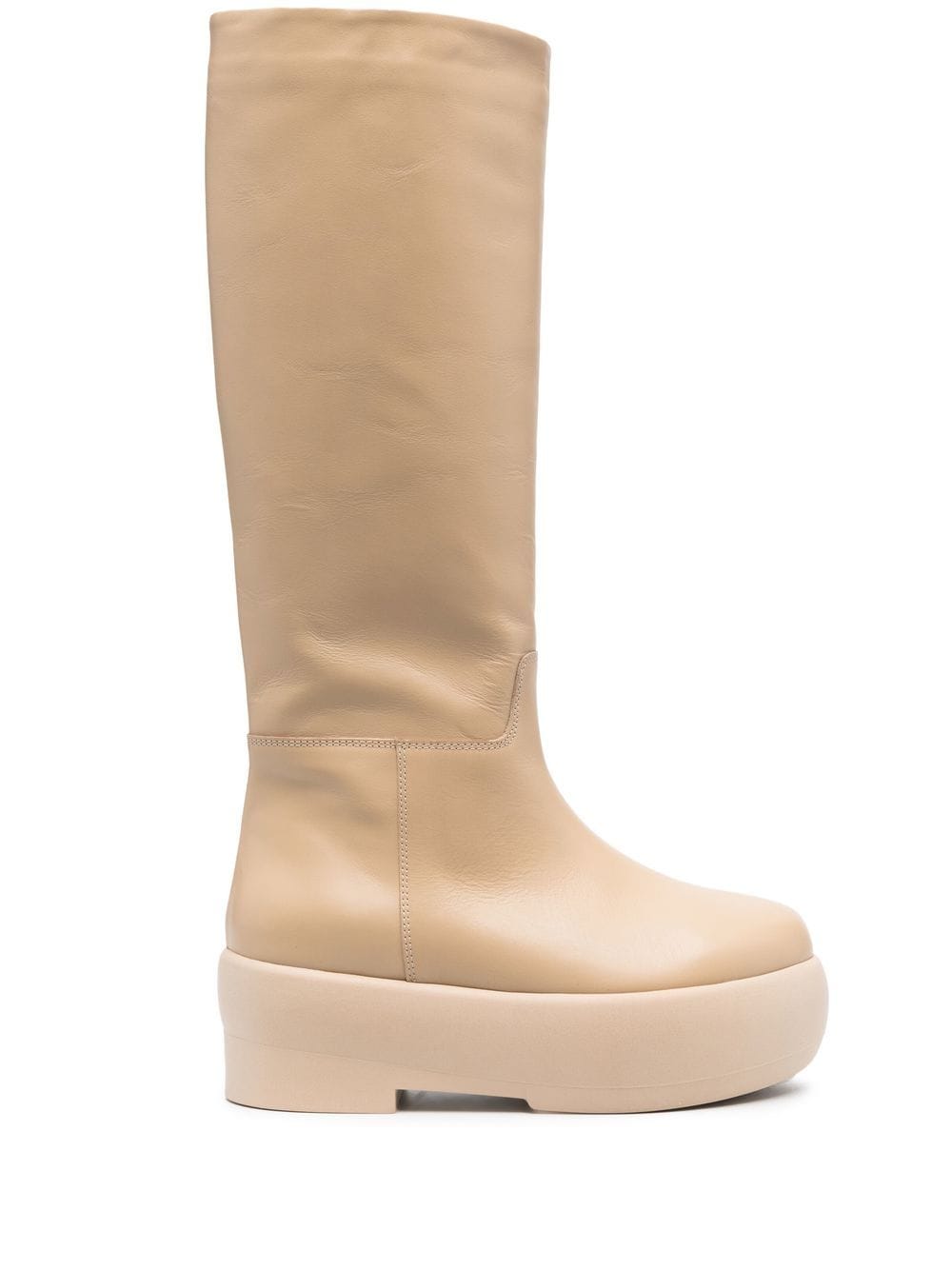 Tubular chunky-sole boots