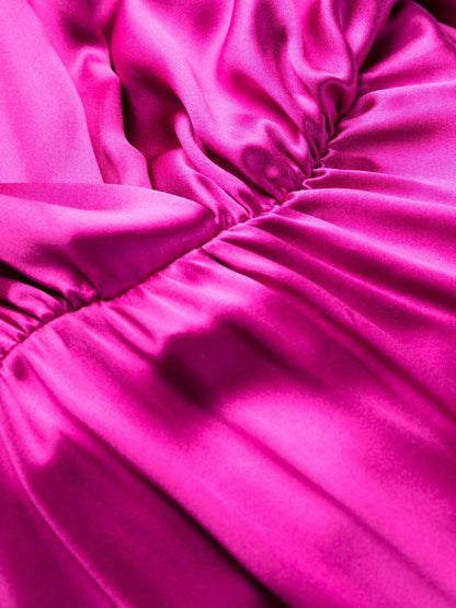 Satin long dress