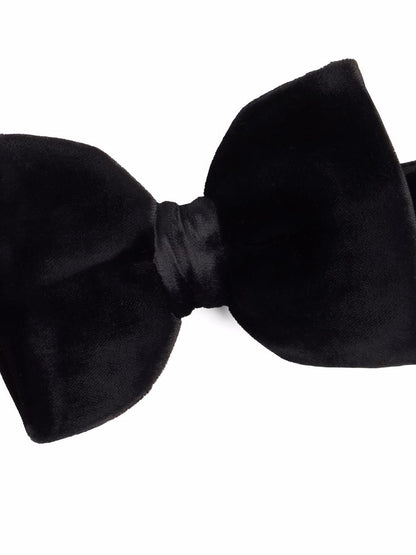 Viscose blend silk bow tie