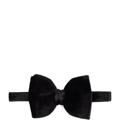 Viscose blend silk bow tie