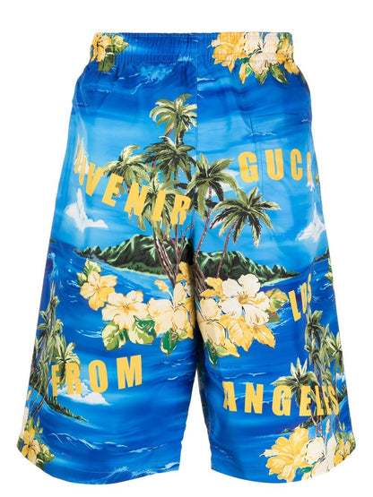 Printed swim shorts