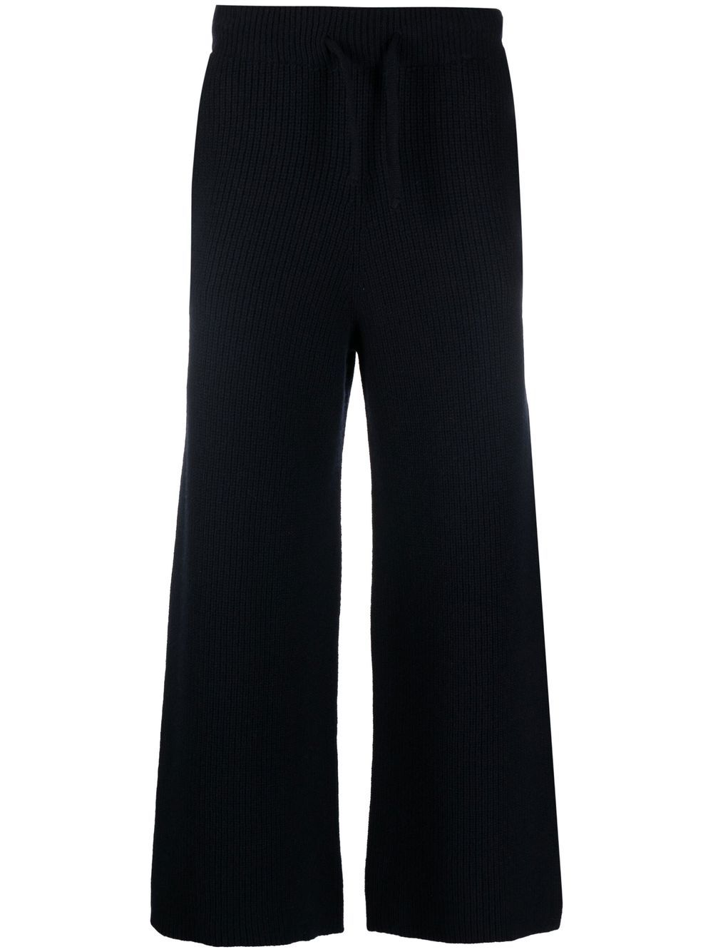 Merino wool wide leg trousers