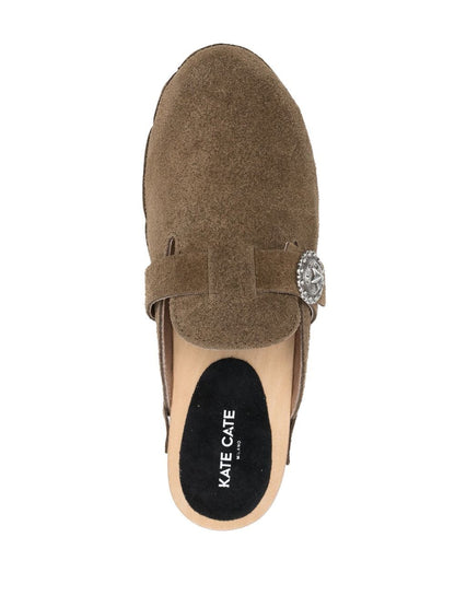 Allegra suede clogs