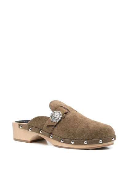 Allegra suede clogs