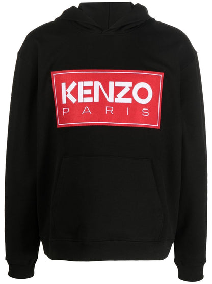 Logo cotton hoodie