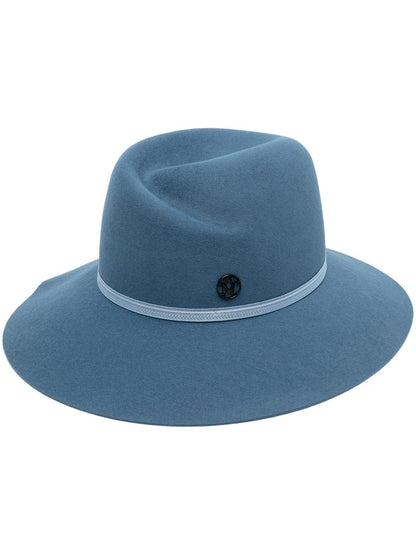 Virginie silk ribbon on felt fedora hat