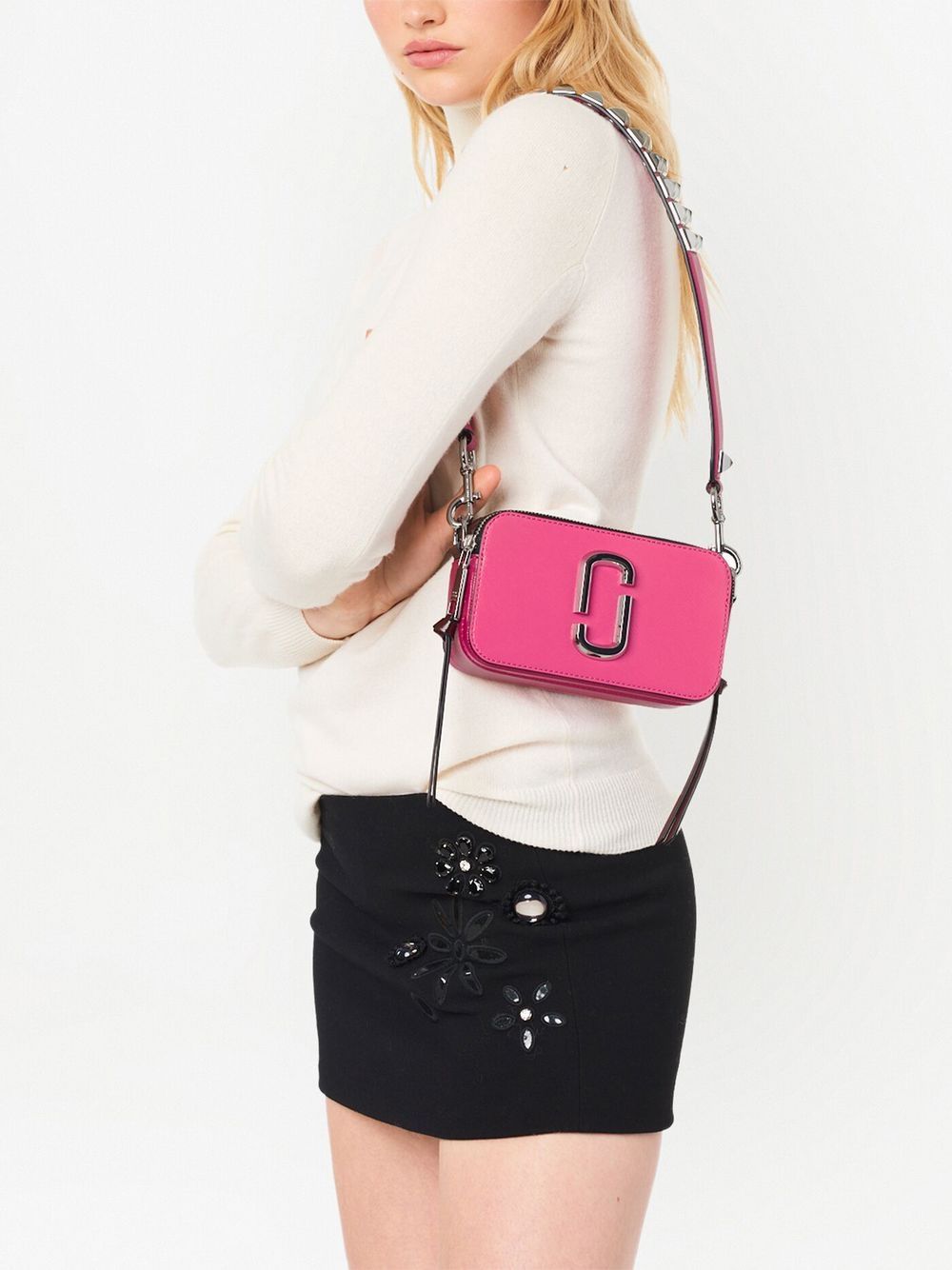 Snapshot leather crossbody bag