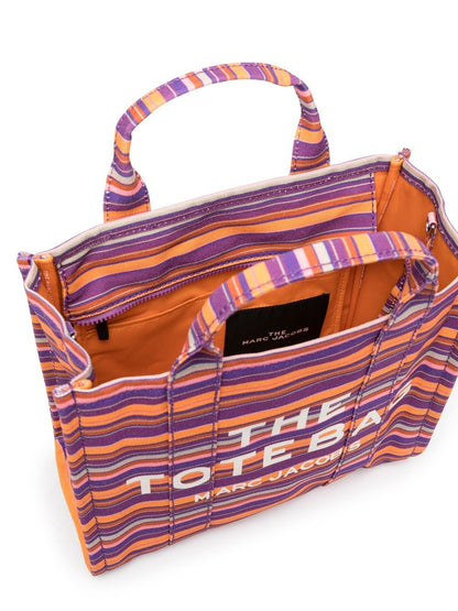 The traveler small striped canvas shopping bag